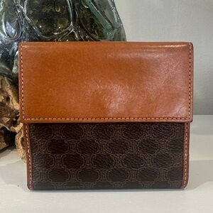 Celine Vintage Macadam Trifold Wallet